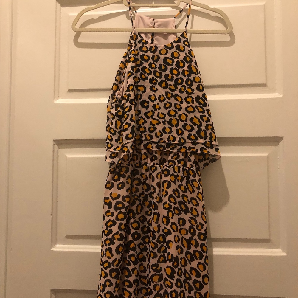 dolce vita leopard print dress